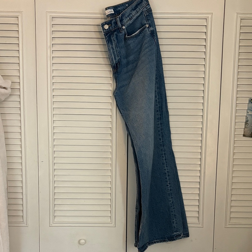 LOFT Classic Blue Women's Straight-Leg Jeans